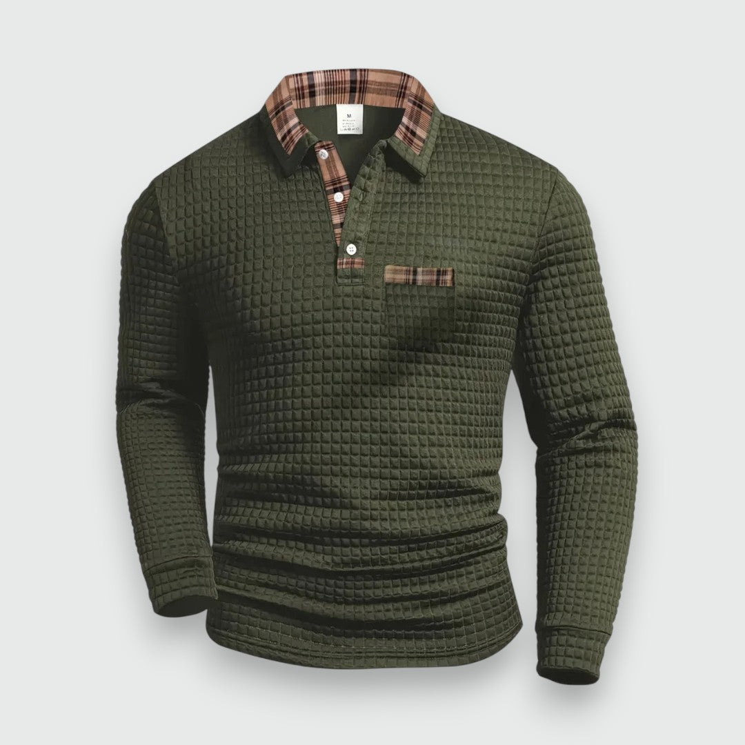 Henrik — Texturované polo tričko