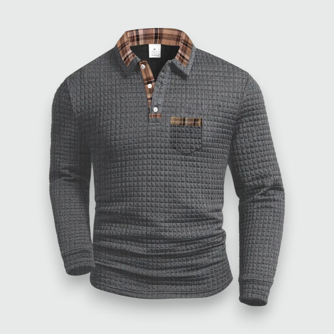 Henrik — Texturované polo tričko
