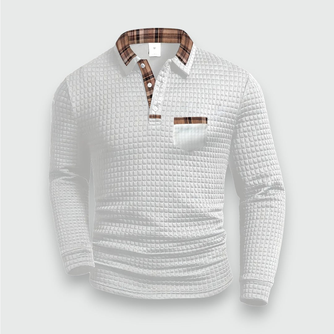 Henrik — Texturované polo tričko